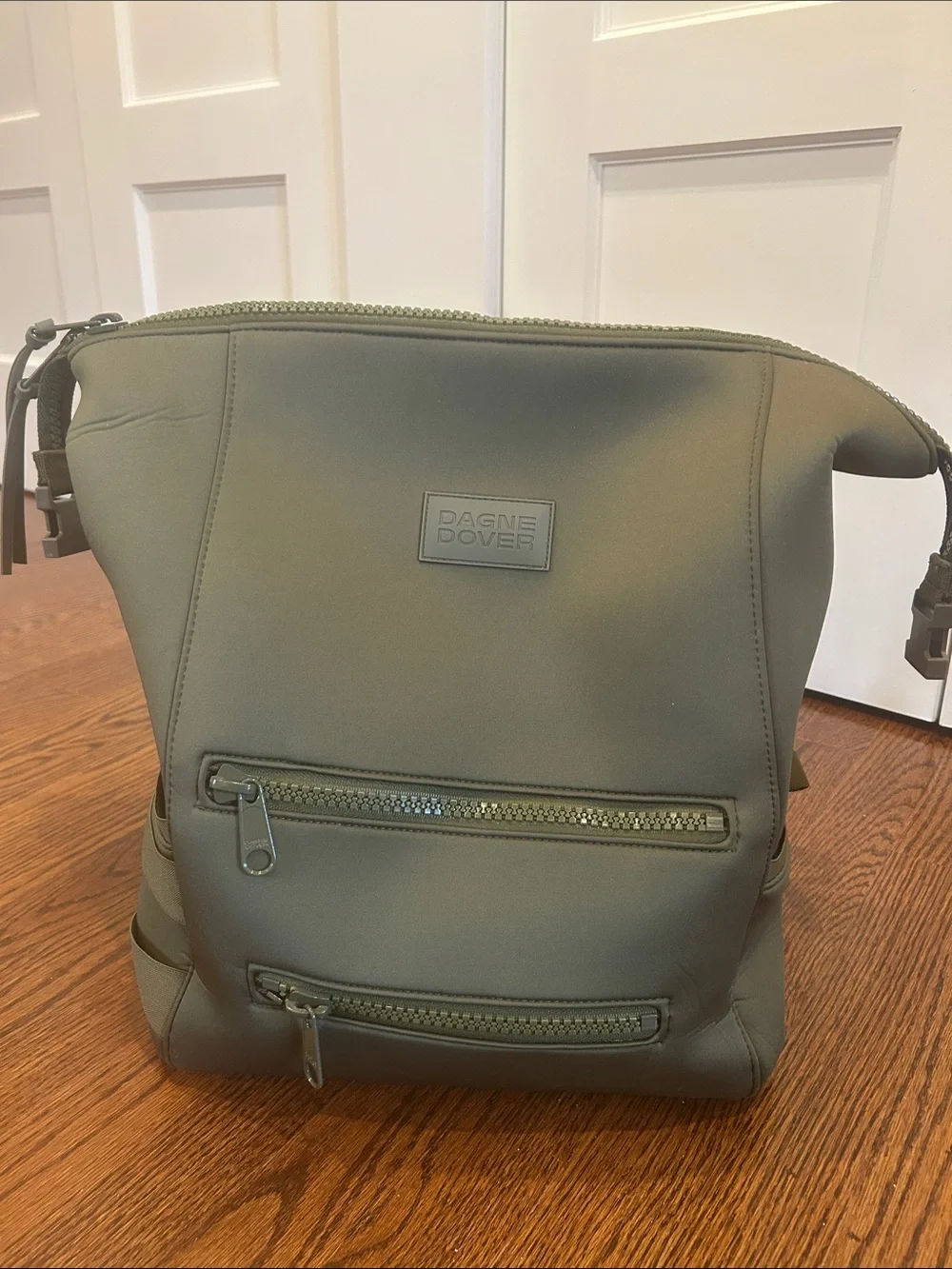 Dagne Dover Olive Indi Neoprene Diaper Backpack size large